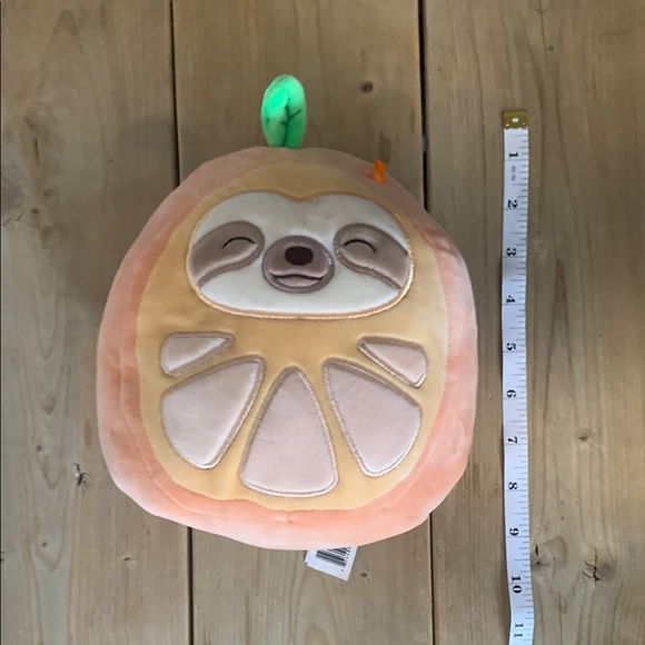 Simon The Orange Sloth Squishmallow Plush Toy - Picture 3 of 5